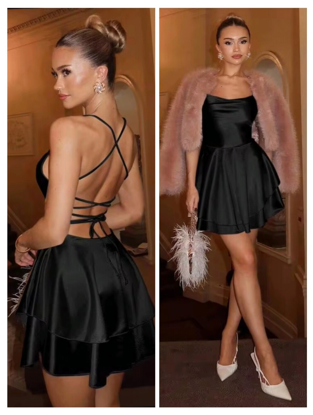 Elegant Black Mini Dress